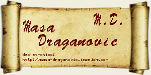 Maša Draganović vizit kartica